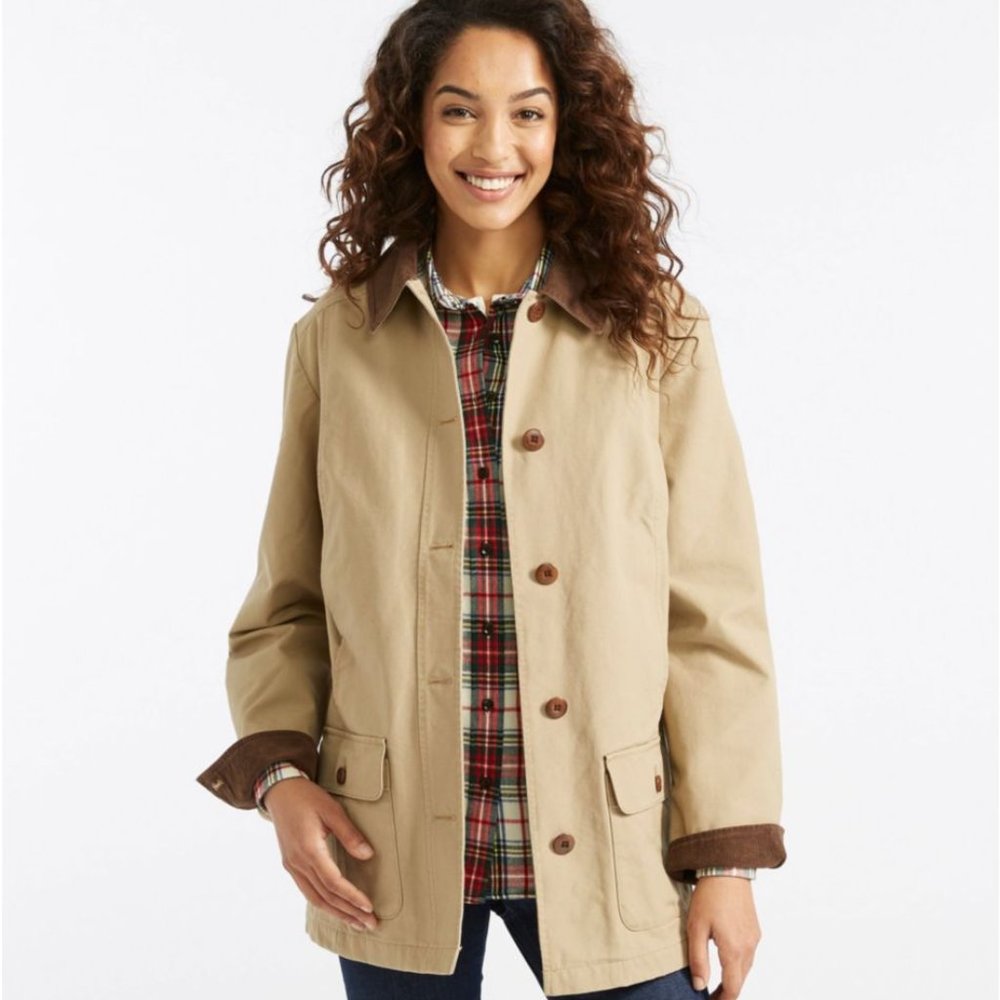 L.L. Bean Barn Chore Coat Tan